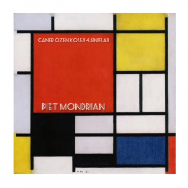 4.sınıflarımız, Görsel Sanatlar dersinde dünyaca ünlü ressam Piet Mondrian ve sanatı ile tanıştı. Kendi figürlerimiz ile Mondrian sanatına şekil verdik