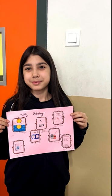 6-B students shared their holiday experiences through creative posters and wonderful presentations!