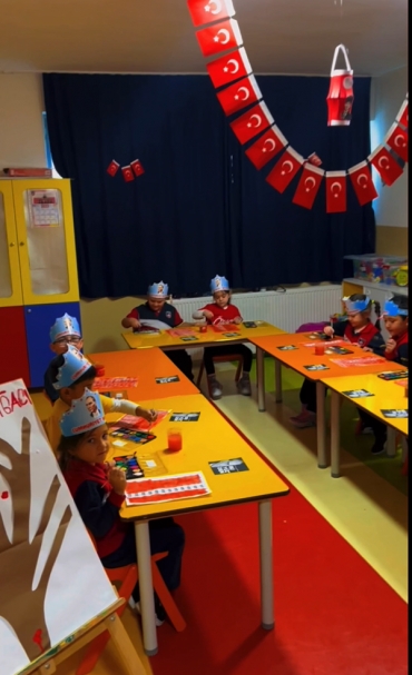 6 yaş B sınıfı Cumhuriyet coşkunu doyasıya yaşadılar.