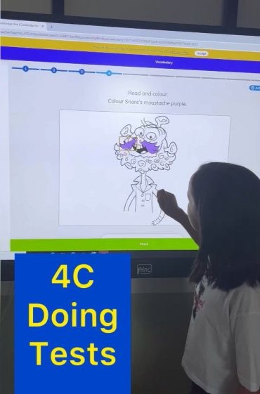 Students in class 4C reviewed the previous contents of their books by doing cambridge exams that included all main skills and subskills. (Note: This video was recorded in the preparatory course the week before 12 th of September)
