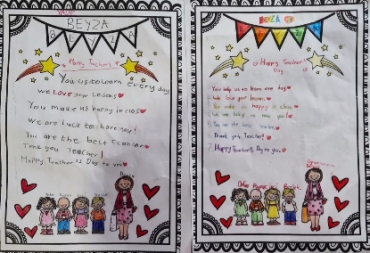 Our prepared english letters have been given to our valuable teachers on Teacher's Day. #EnglishIsFun #TrachersDay