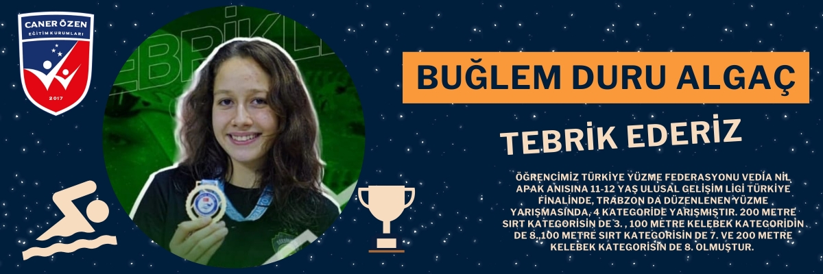 Öğrencimizi tebrik ediyor,başarılarının devamını diliyoruz.